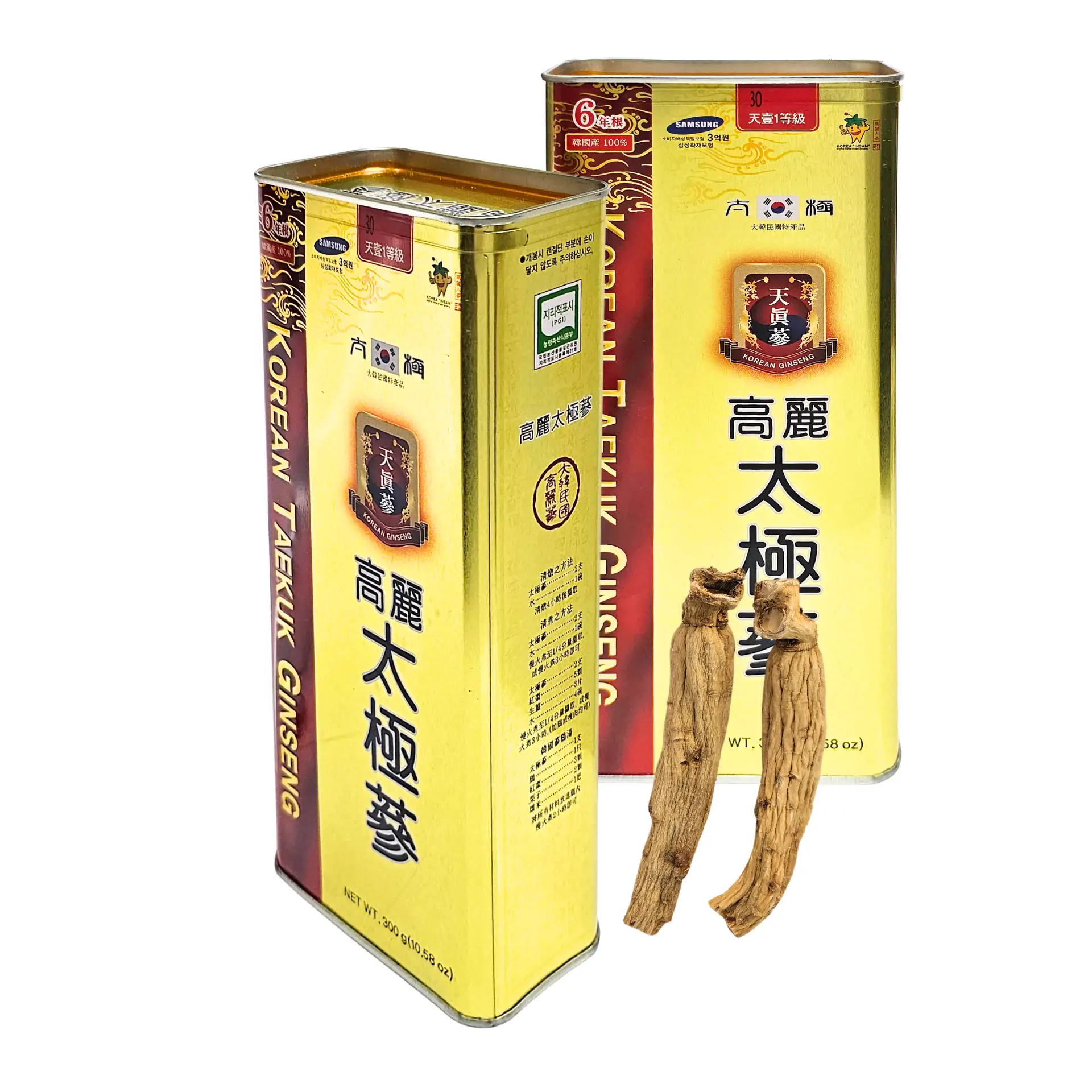 Thái cực sâm củ khô HQ (Thiên Sâm) 300g số 30 (30 củ) - Daedong Thái cực sâm củ khô HQ (Thiên Sâm) 300g số 30 (30 củ) - Daedong