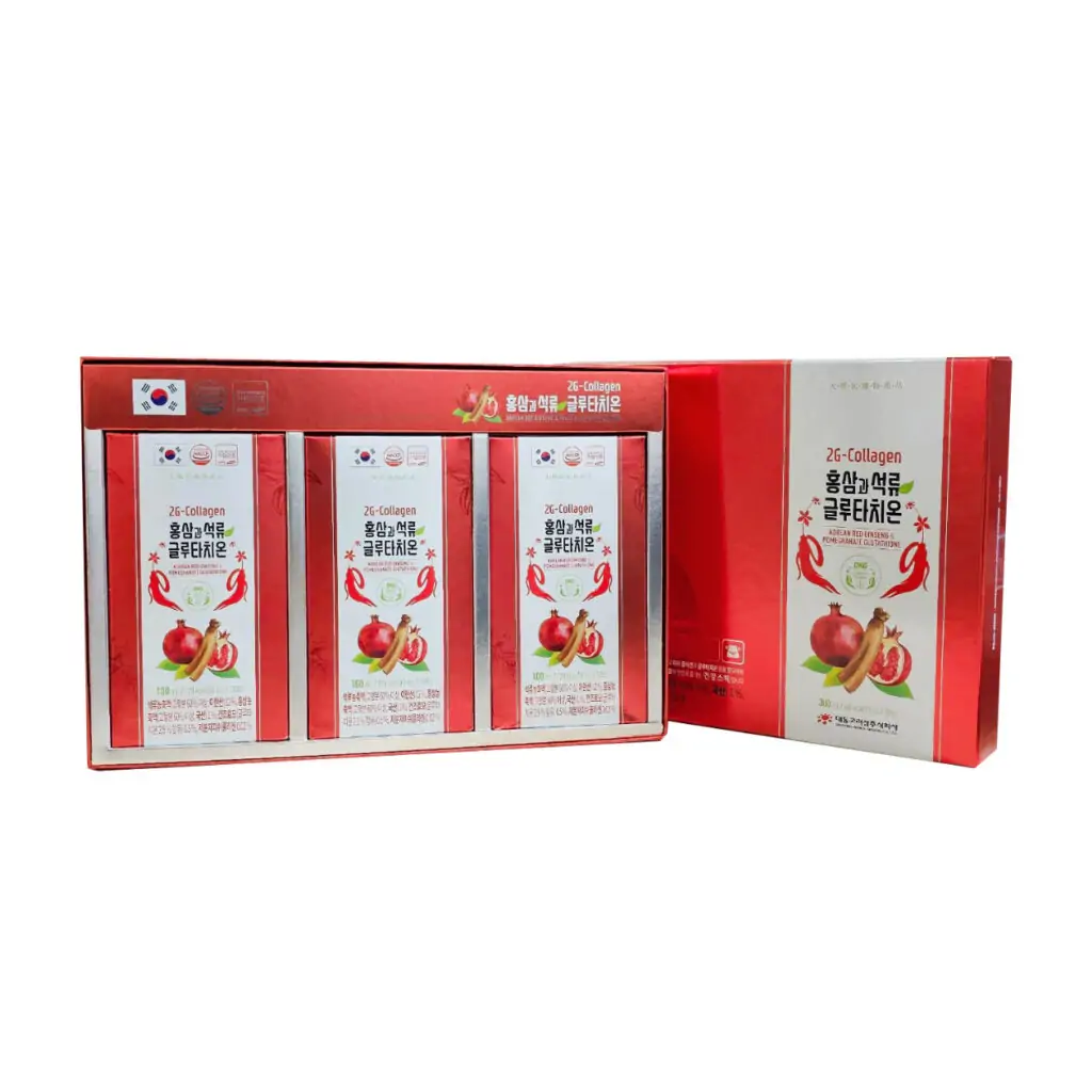 2G - Collagen Hồng sâm lựu Glutathione