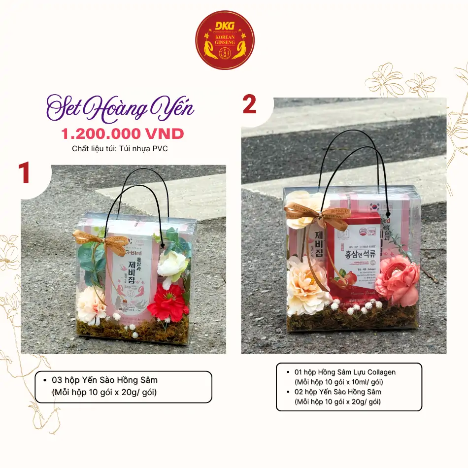 Set Hoàng Yến - DKG (Set quà tặng 8/3) Set Hoàng Yến - DKG (Set quà tặng 8/3)