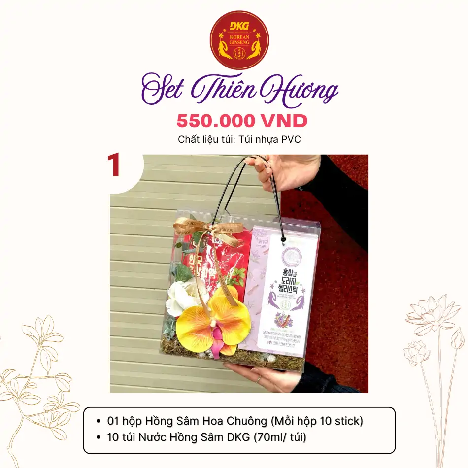Set Thiên Hương 1 - DKG (Set quà tặng 8/3) Set Thiên Hương 1 - DKG (Set quà tặng 8/3)